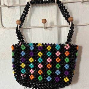 Colorful Beaded Handbag